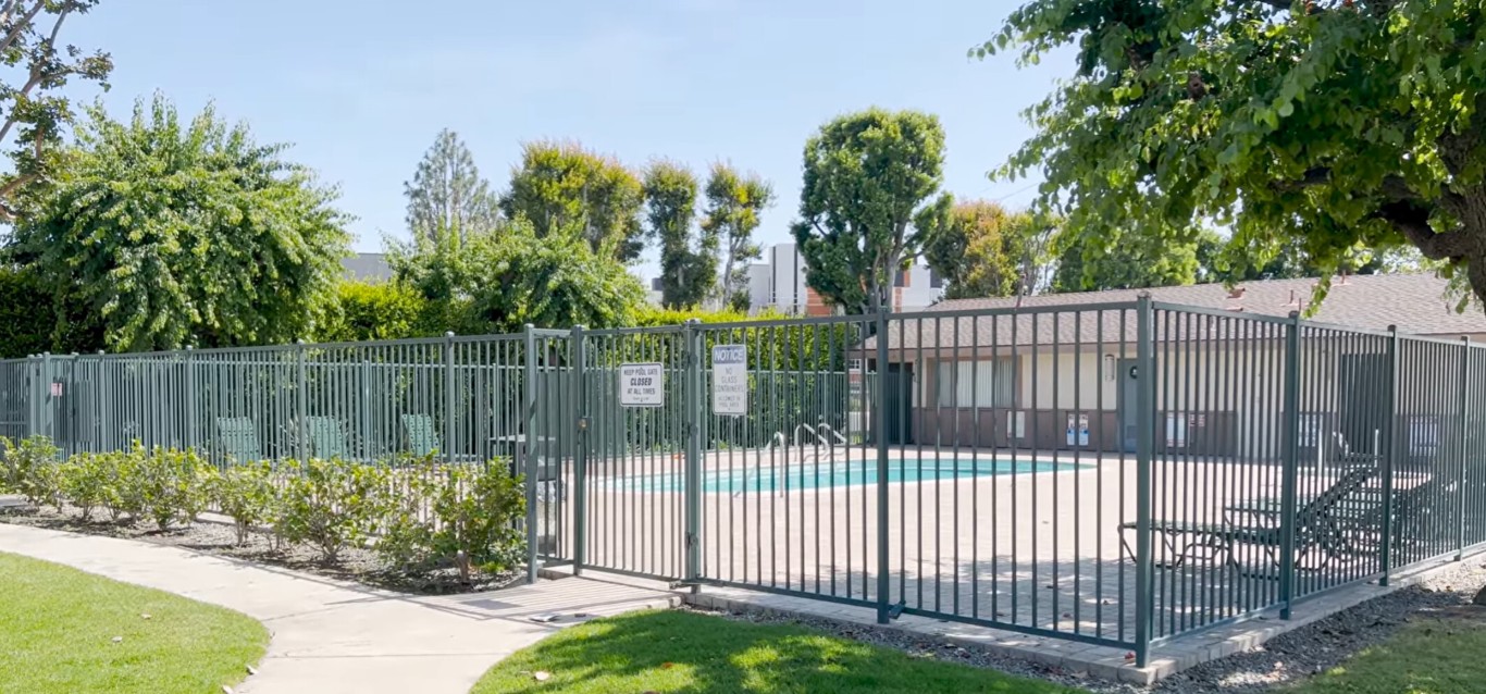 Safety-compliant aluminum pool fencing installation in Tulare, CA
